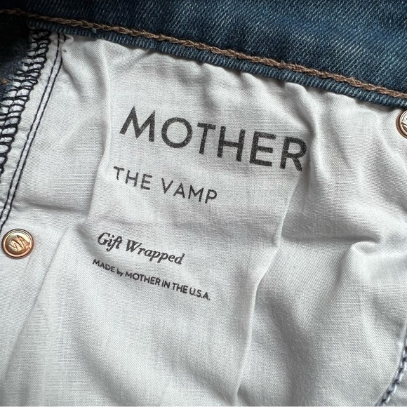 MOTHER The Vamp Skinny Jean in Gift Wrapped Wash - Picture 6 of 11